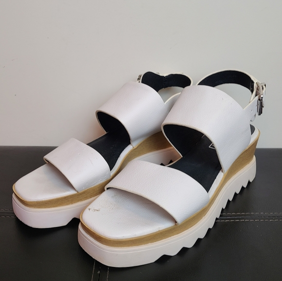 SOL SANA - White Leather Platform Sandal - Picture 6 of 16